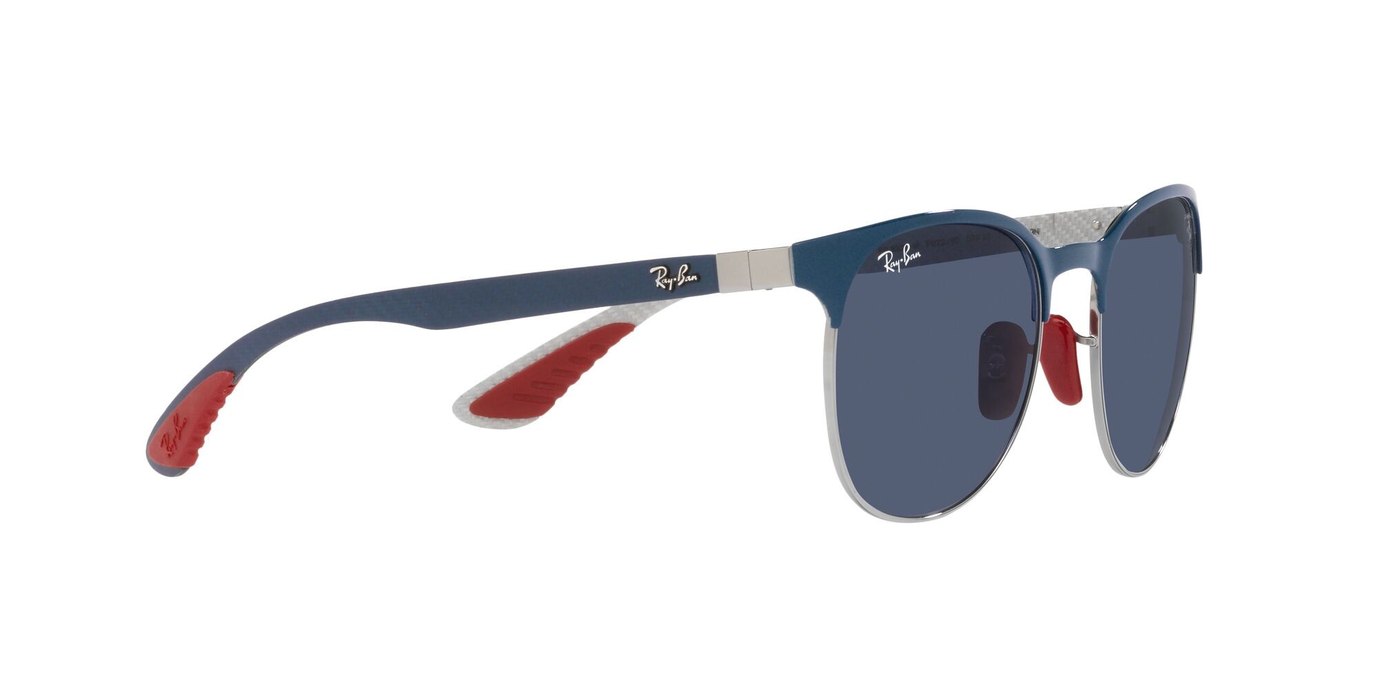 Sonnenbrillen Ray-Ban Scuderia Ferrari RB 8327M (F07280) farbe blu vallarta su gunmetal form pantos gläser blu scuro
