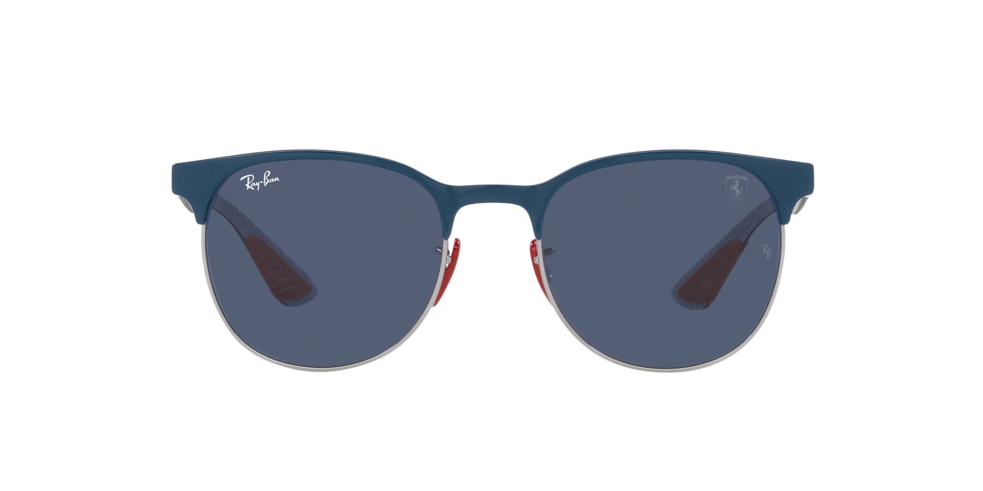 Sonnenbrillen Ray-Ban Scuderia Ferrari RB 8327M (F07280) farbe blu vallarta su gunmetal form pantos gläser blu scuro