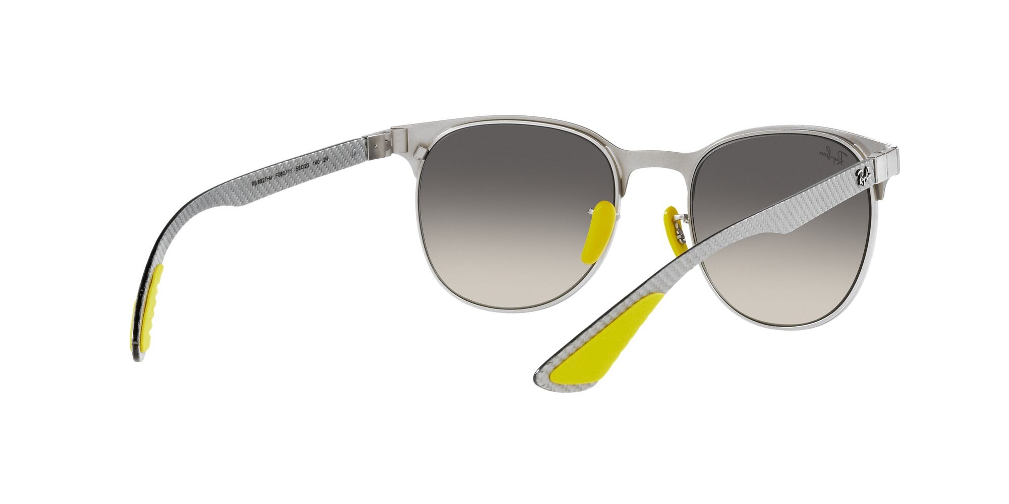 Sonnenbrillen Ray-Ban Scuderia Ferrari RB 8327M (F08011) farbe grigio su argento form pantos gläser sfumato grigio