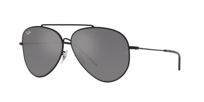 Sonnenbrillen Ray-Ban Aviator Reverse RB R0101S (002/GS) farbe nero form aviator gläser argento