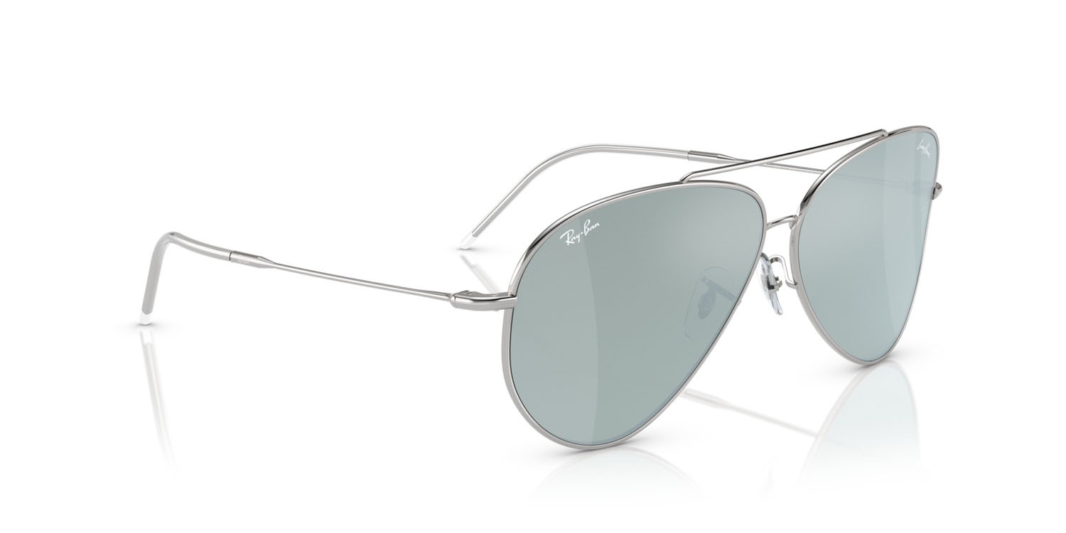 Sonnenbrillen Ray-Ban Aviator Reverse Lenny Kravitz RB R0101S (003/30) farbe argento form aviator gläser argento