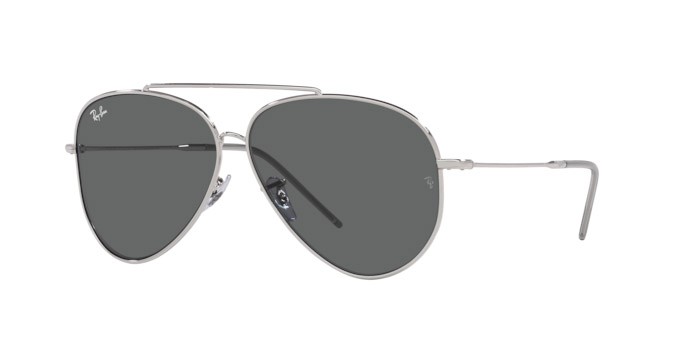 Sonnenbrillen Ray-Ban Aviator Reverse RB R0101S (003/GR) farbe argento form aviator gläser grigio scuro