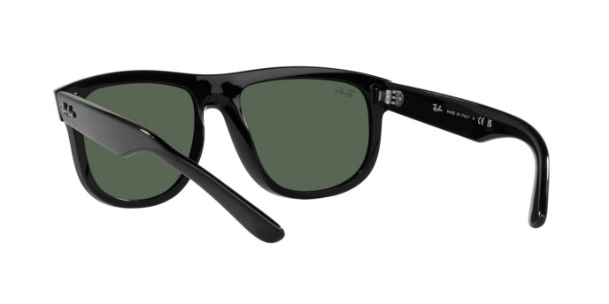 Sunglasses Ray-Ban Boyfriend Reverse RB R0501S (6677VR) color nero shape square lenses verde