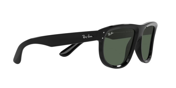 Sunglasses Ray-Ban Boyfriend Reverse RB R0501S (6677VR) color nero shape square lenses verde