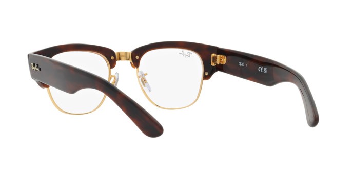 Occhiali da vista Ray-Ban Mega Clubmaster RX 0316V (2372) - RB 0316V 2372 colore tartarugato su oro forma quadrato lenti trasparente