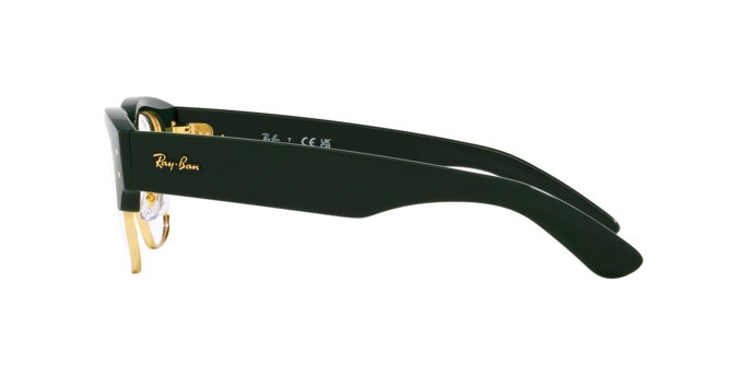 Occhiali da vista Ray-Ban Mega Clubmaster RX 0316V (8233) - RB 0316V 8233 colore verde su oro forma quadrato lenti trasparente