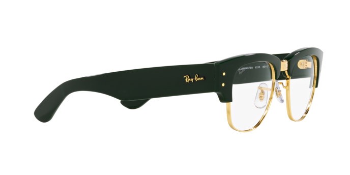 Occhiali da vista Ray-Ban Mega Clubmaster RX 0316V (8233) - RB 0316V 8233 colore verde su oro forma quadrato lenti trasparente