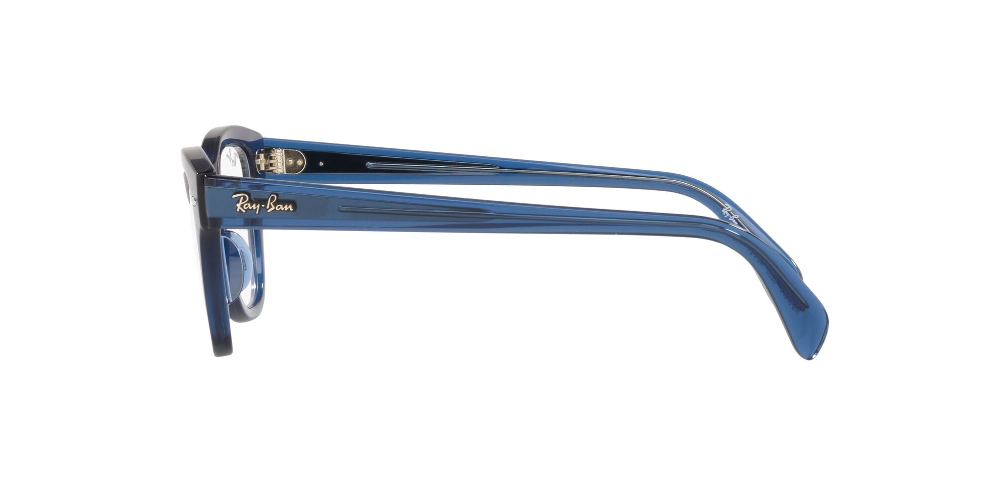 Occhiali da vista Ray-Ban RX 0707V (8200) - RB 0707V 8200 colore blu scuro trasparente forma quadrato lenti lente demo