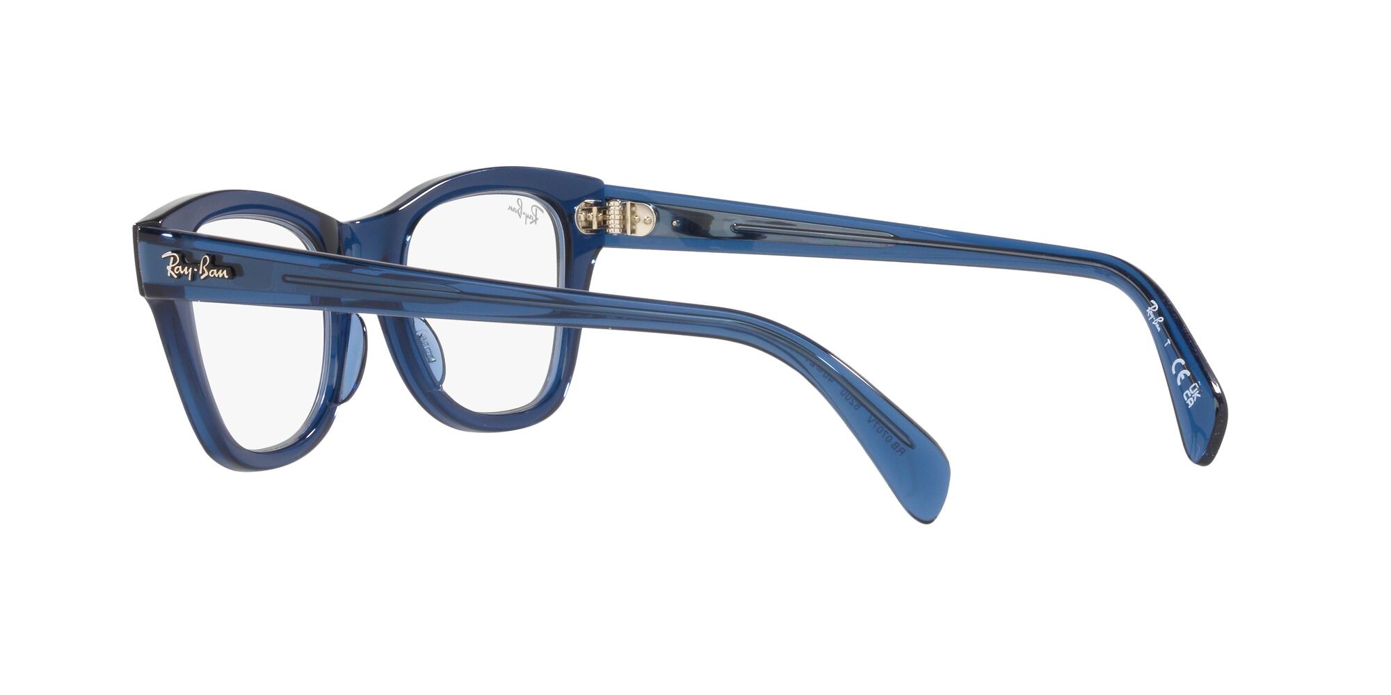 Occhiali da vista Ray-Ban RX 0707V (8200) - RB 0707V 8200 colore blu scuro trasparente forma quadrato lenti lente demo