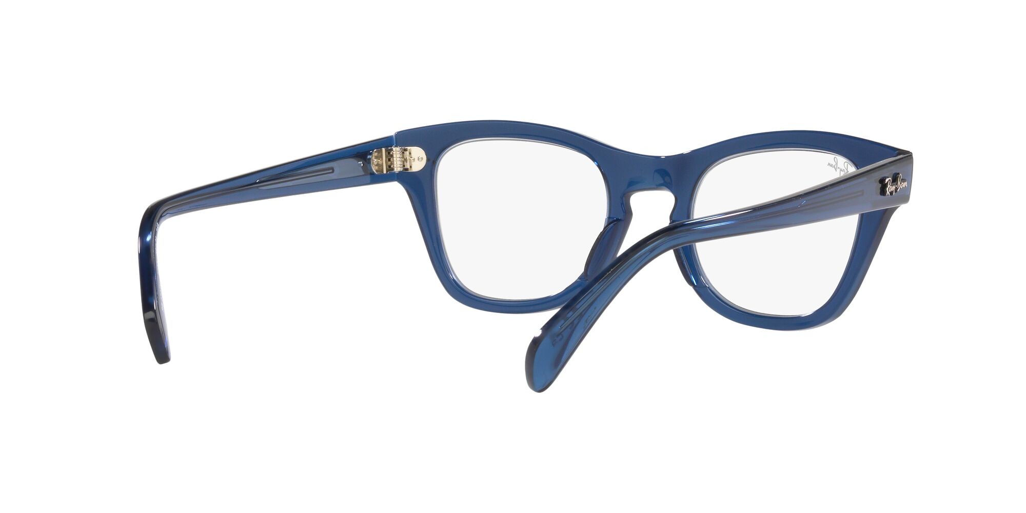 Occhiali da vista Ray-Ban RX 0707V (8200) - RB 0707V 8200 colore blu scuro trasparente forma quadrato lenti lente demo