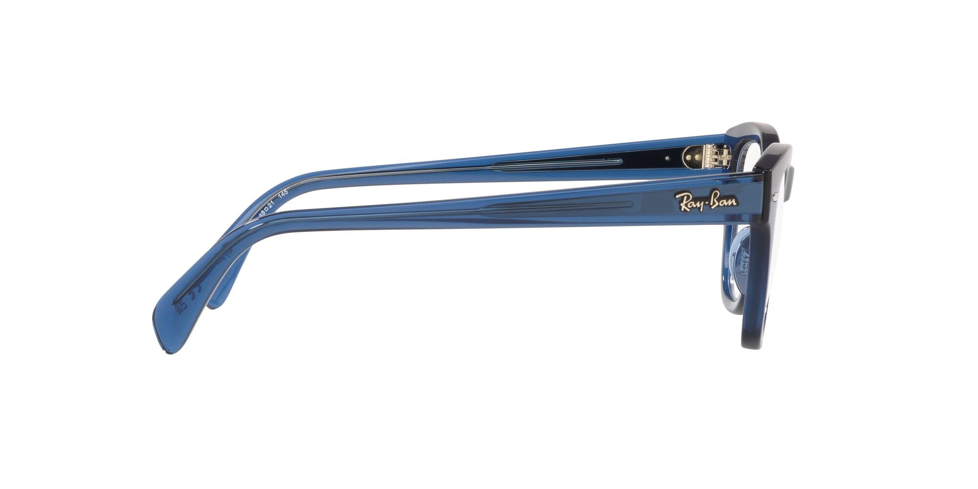 Occhiali da vista Ray-Ban RX 0707V (8200) - RB 0707V 8200 colore blu scuro trasparente forma quadrato lenti lente demo