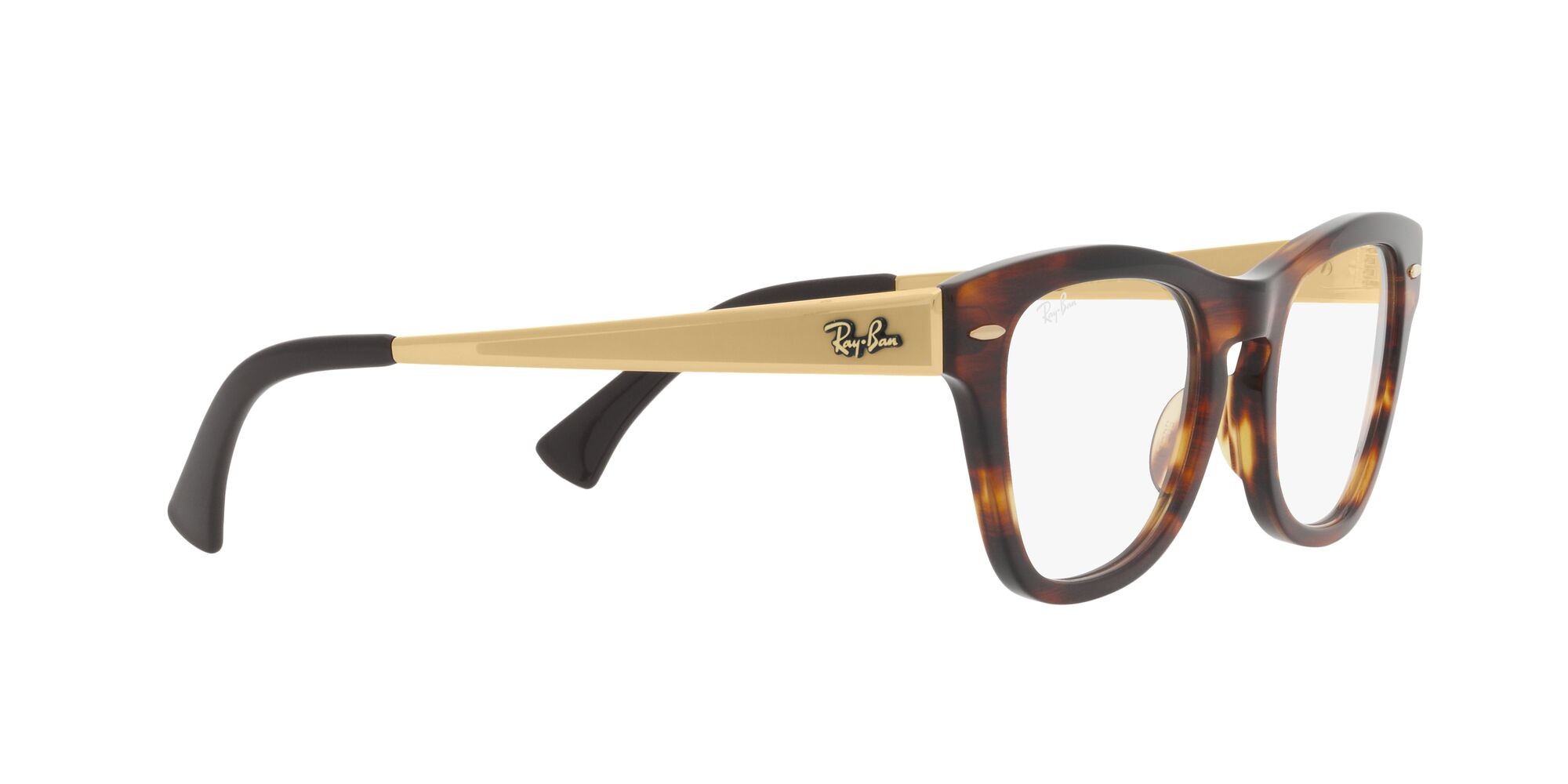 Brillen Ray-Ban RX 0707VM (2144) - RB 0707VM 2144 farbe striato havana form quadratisch gläser lente demo