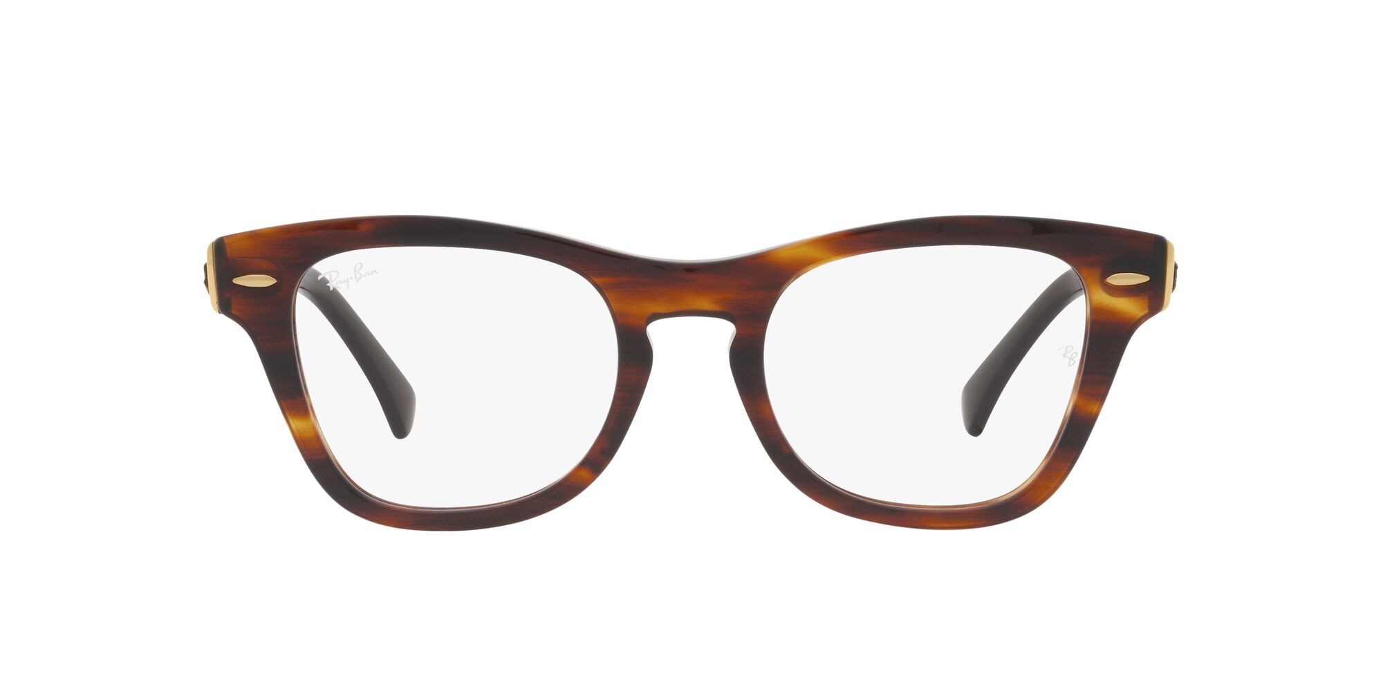 Brillen Ray-Ban RX 0707VM (2144) - RB 0707VM 2144 farbe striato havana form quadratisch gläser lente demo