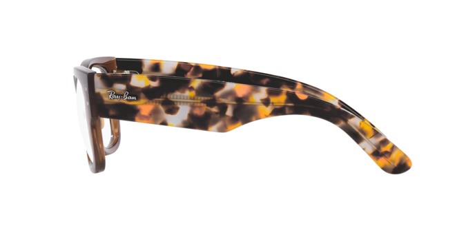 Brillen Ray-Ban Mega Wayfarer RX 0840V (8295) - RB 0840V 8295 farbe marrone trasparente form quadratisch gläser trasparente