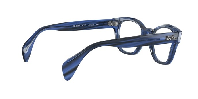 Brillen Ray-Ban 880 RX 0880 (8053) - RB 0880 8053 farbe striped blue form quadratisch gläser demo lens
