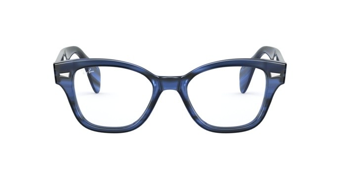 Brillen Ray-Ban 880 RX 0880 (8053) - RB 0880 8053 farbe striped blue form quadratisch gläser demo lens