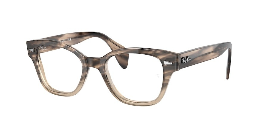 Brillen Ray-Ban 880 RX 0880 (8107) - RB 0880 8107 farbe gradient brown havana form quadratisch gläser demo lens