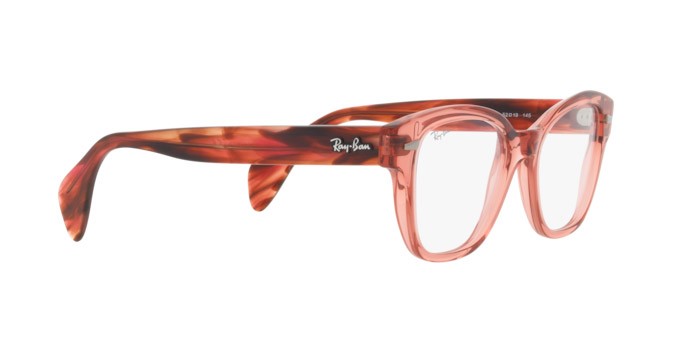 Brillen Ray-Ban RX 0880 (8177) - RB 0880 8177 farbe transparent pink form quadratisch gläser demo lens