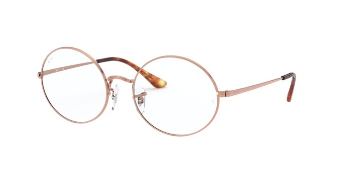 Occhiali da vista Ray-Ban Oval RX 1970V (2943) - RB 1970V 2943 colore copper forma rettangolare lenti demo lens