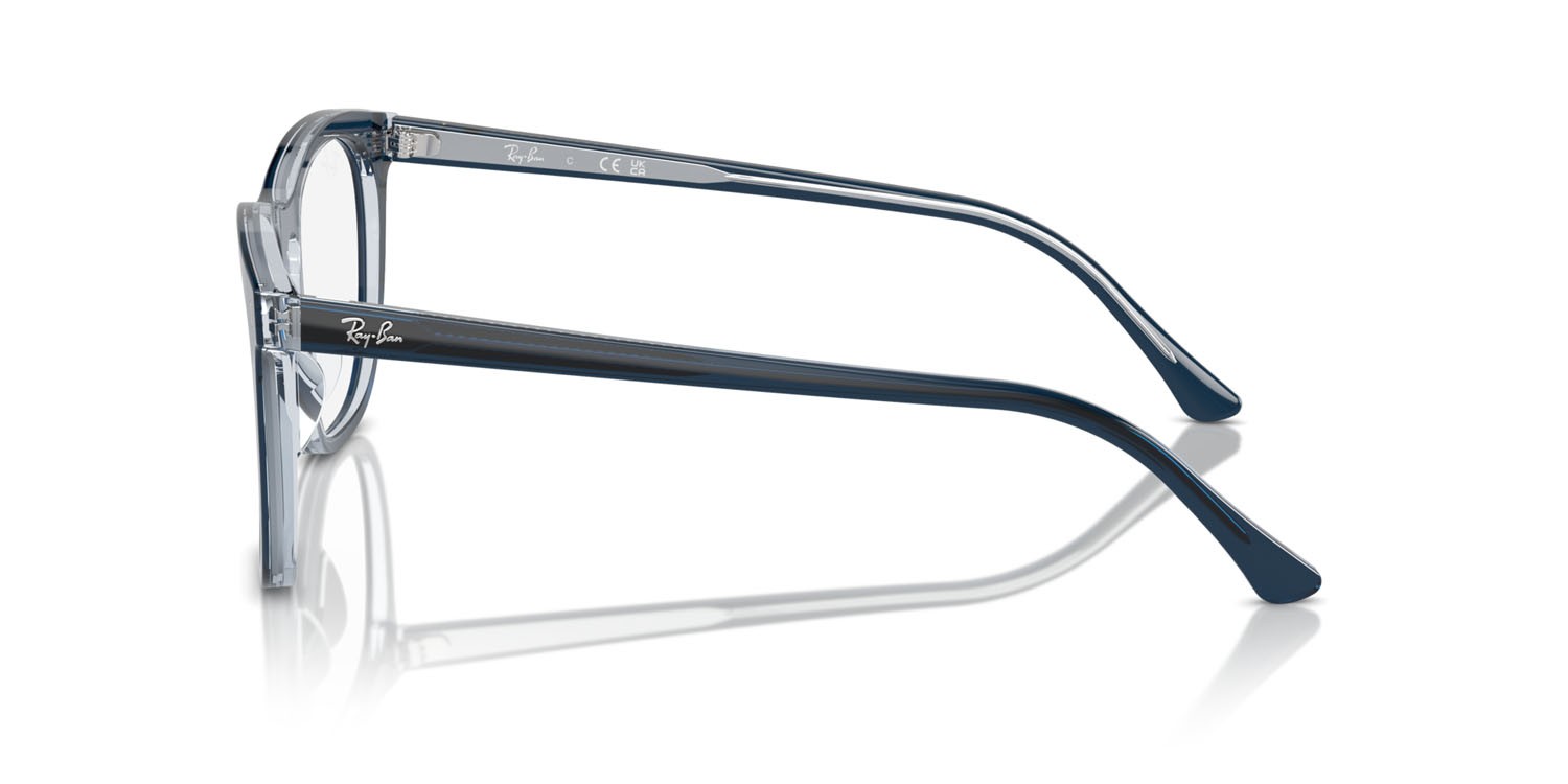Occhiali da vista Ray-Ban RX 2210V (8324) - RB 2210V 8324 colore blu su blu trasparente forma quadrato lenti trasparente