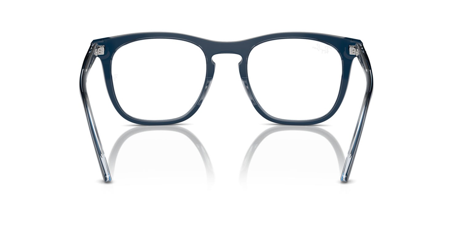 Occhiali da vista Ray-Ban RX 2210V (8324) - RB 2210V 8324 colore blu su blu trasparente forma quadrato lenti trasparente