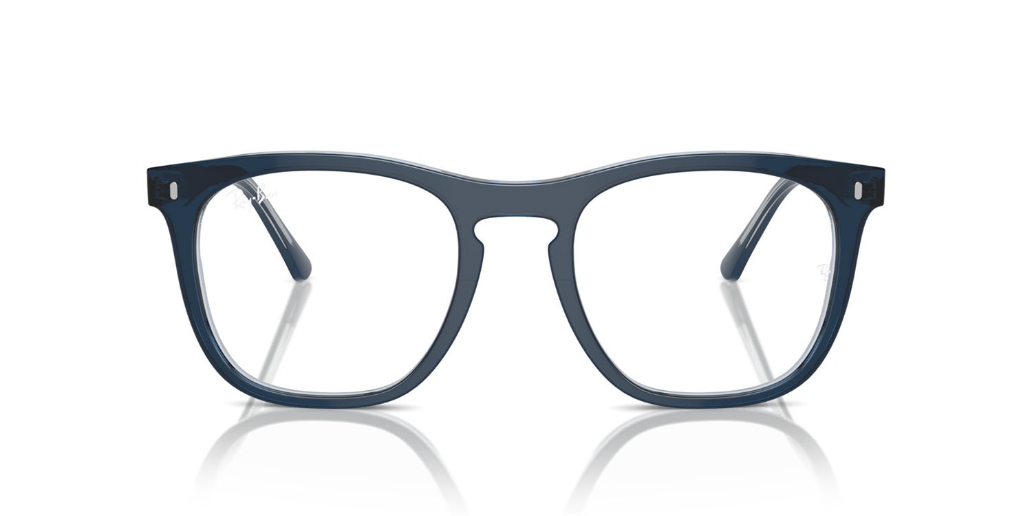 Occhiali da vista Ray-Ban RX 2210V (8324) - RB 2210V 8324 colore blu su blu trasparente forma quadrato lenti trasparente