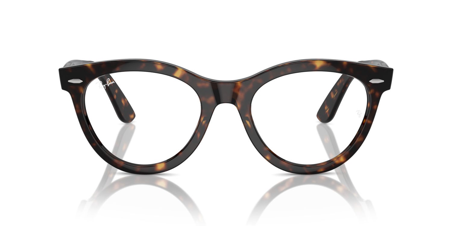 Eyeglasses Ray-Ban Wayfarer Way RX 2241V (2012) - RB 2241V 2012 color havana shape round lenses trasparente