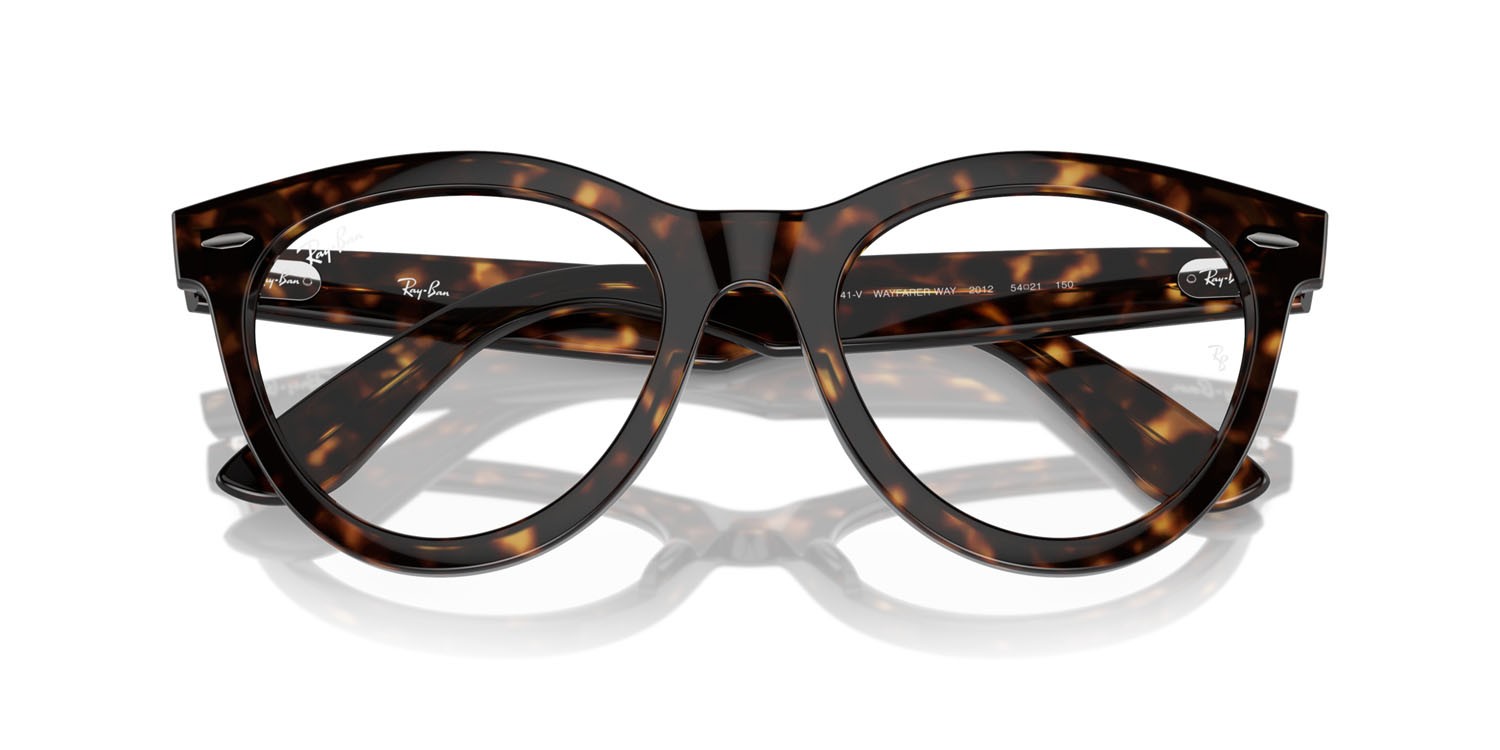 Eyeglasses Ray-Ban Wayfarer Way RX 2241V (2012) - RB 2241V 2012 color havana shape round lenses trasparente