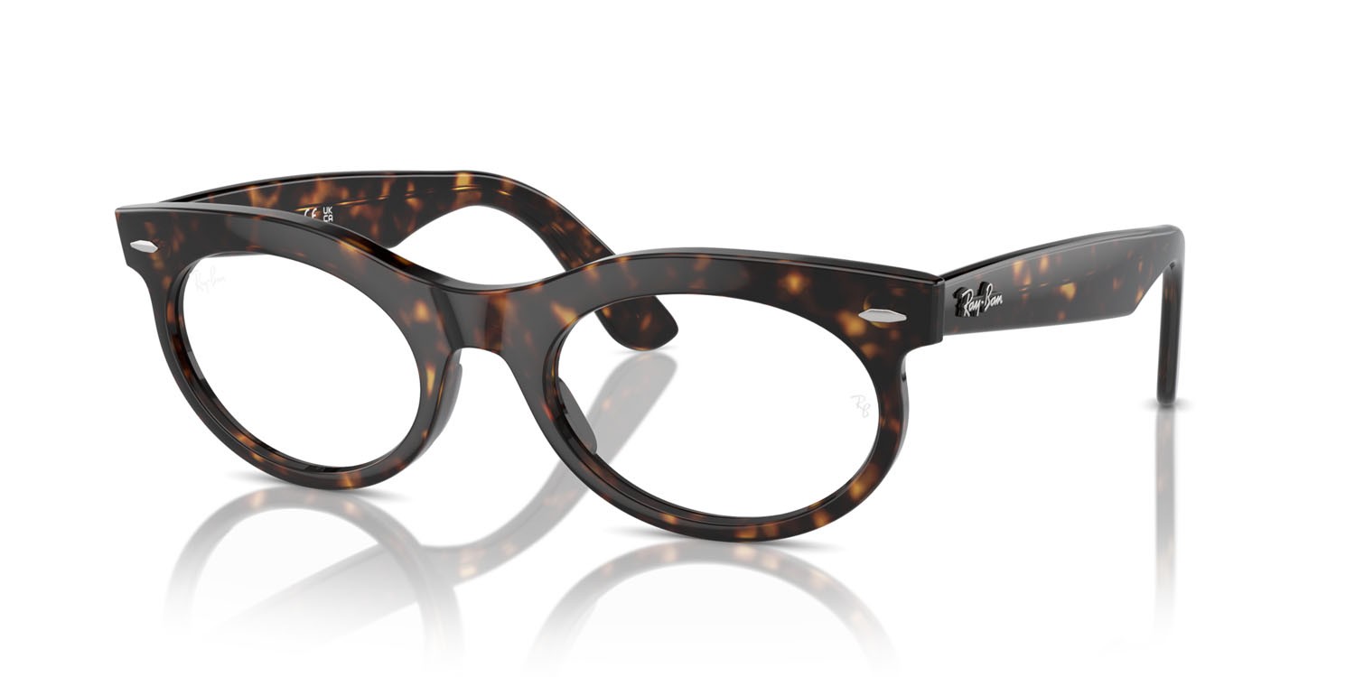 Occhiali da vista Ray-Ban Wayfarer Oval RX 2242V (2012) - RB 2242V 2012 colore havana forma ovale lenti trasparente