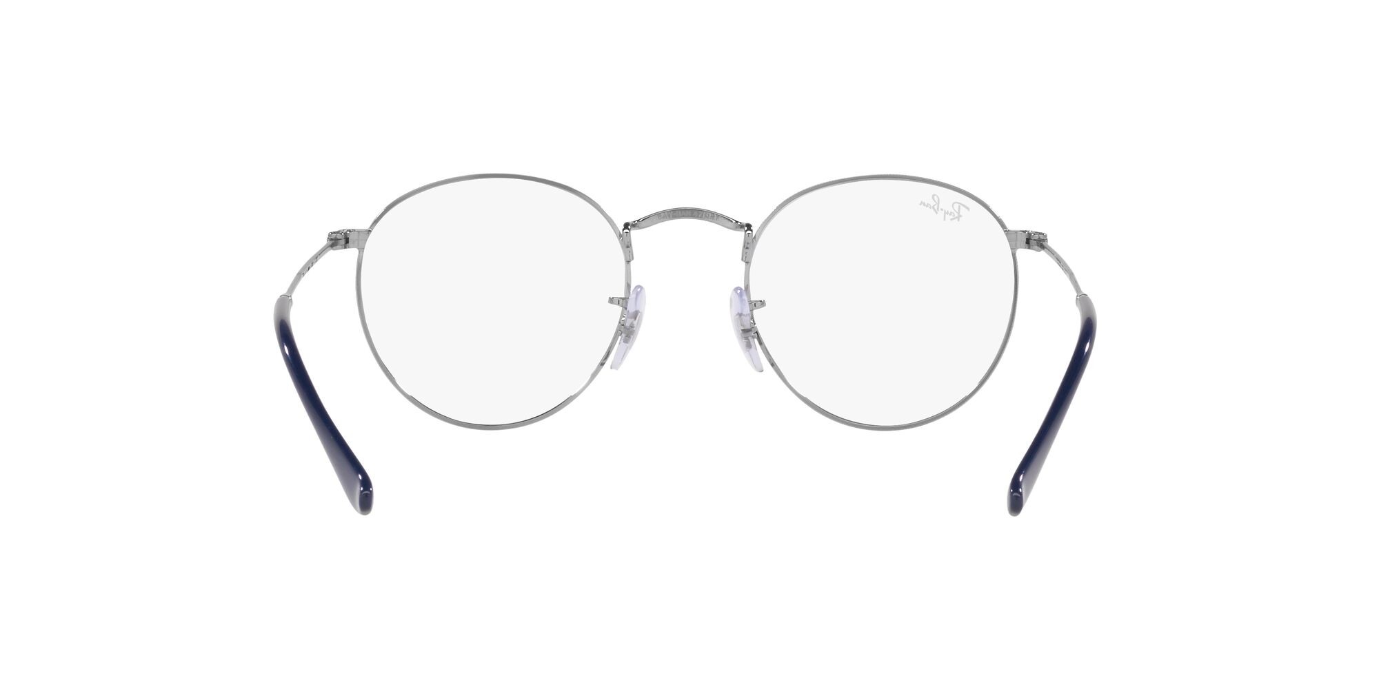 Brillen Ray-Ban Round Metal RX 3447V (2502) - RB 3447V 2502 farbe gunmetal form rund gläser lente demo