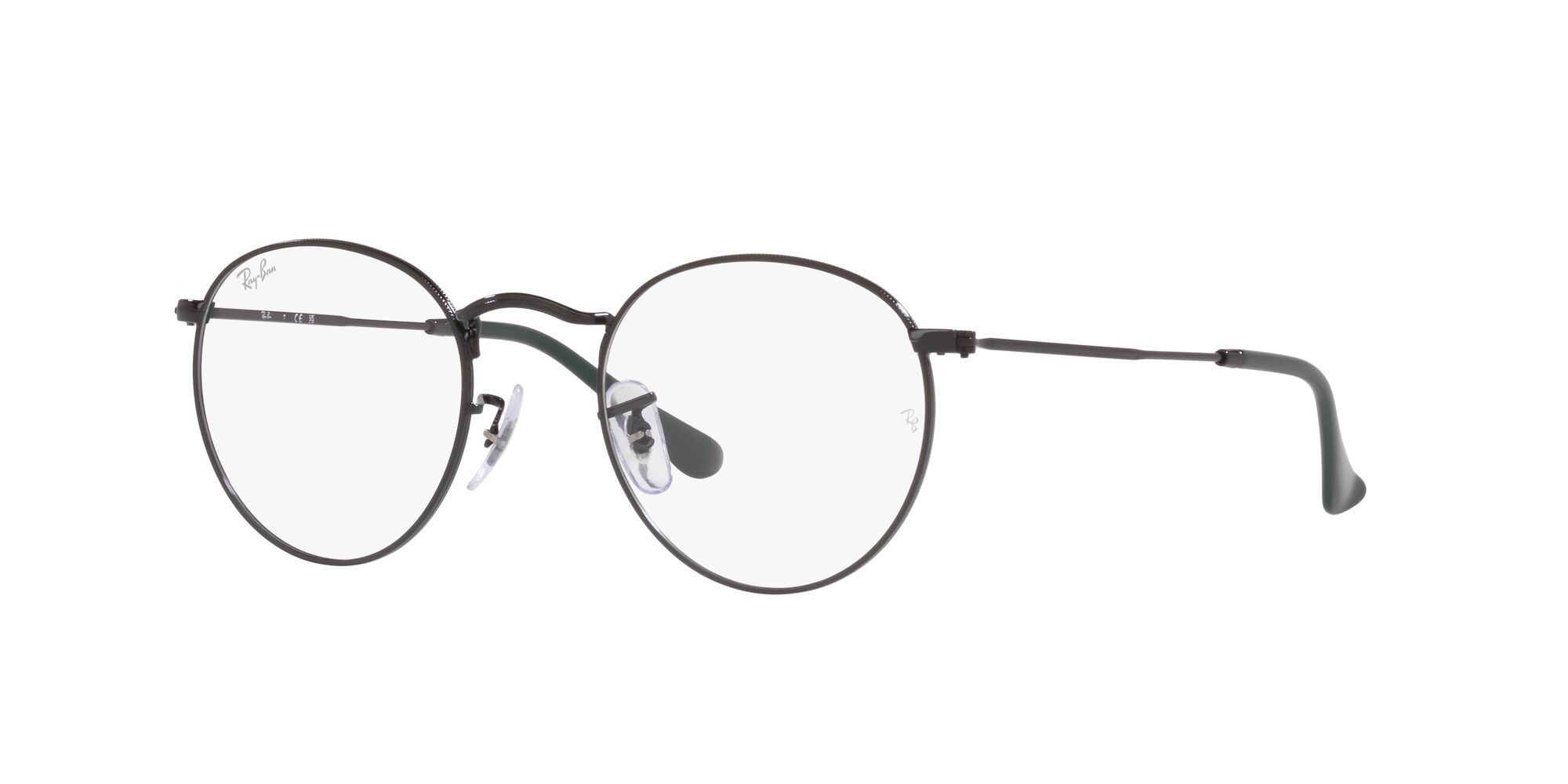 Brillen Ray-Ban Round Metal RX 3447V (2509) - RB 3447V 2509 farbe nero form rund gläser lente demo