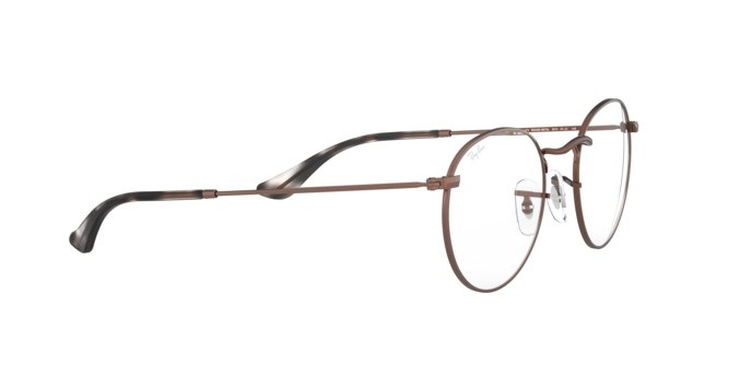 Brillen Ray-Ban Round Metal RX 3447V (3074) - RB 3447V 3074 farbe sand trasparent brown form rund gläser demo lens