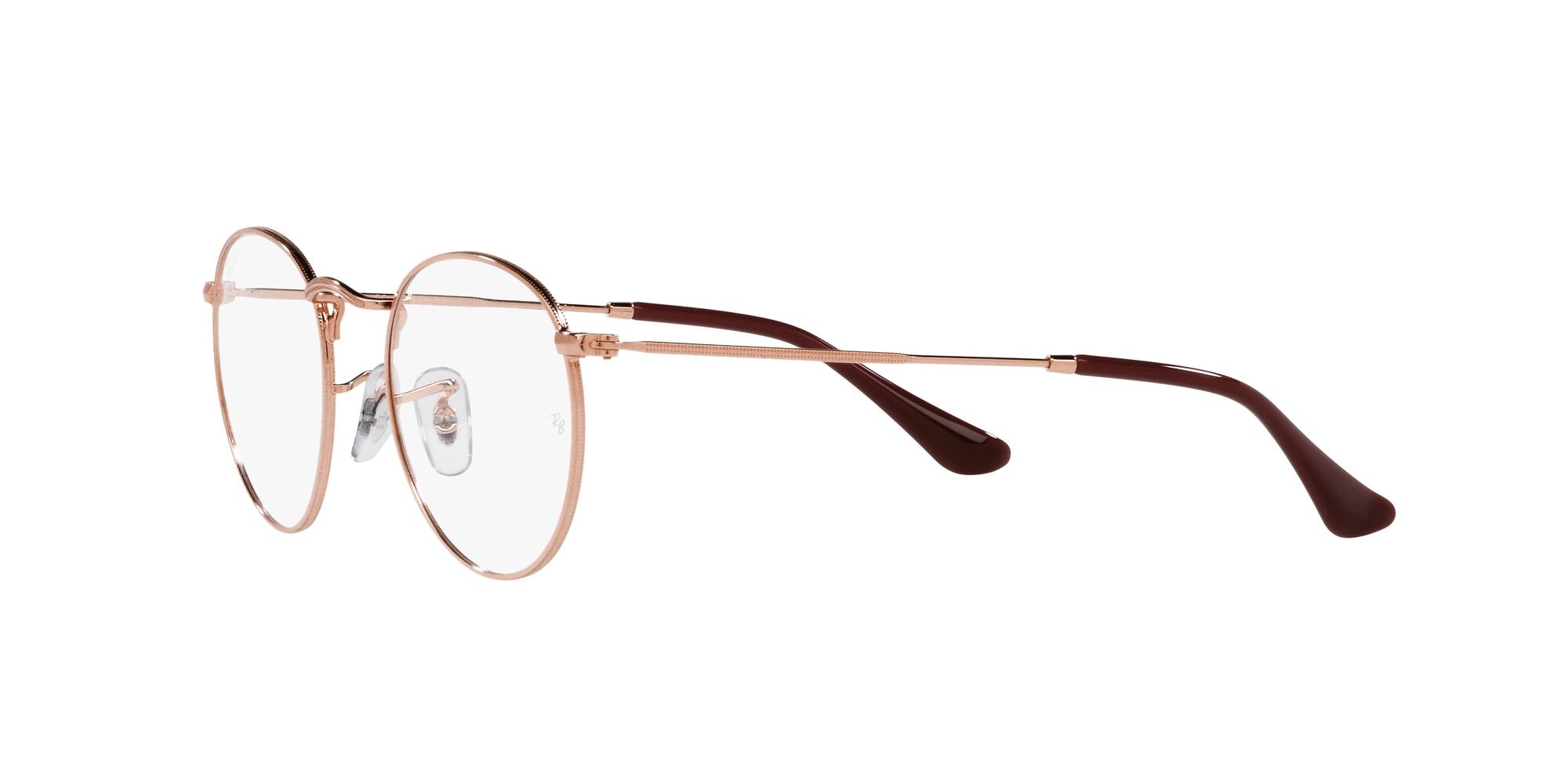 Brillen Ray-Ban Round Metal RX 3447V (3094) - RB 3447V 3094 farbe rose gold form rund gläser lente demo
