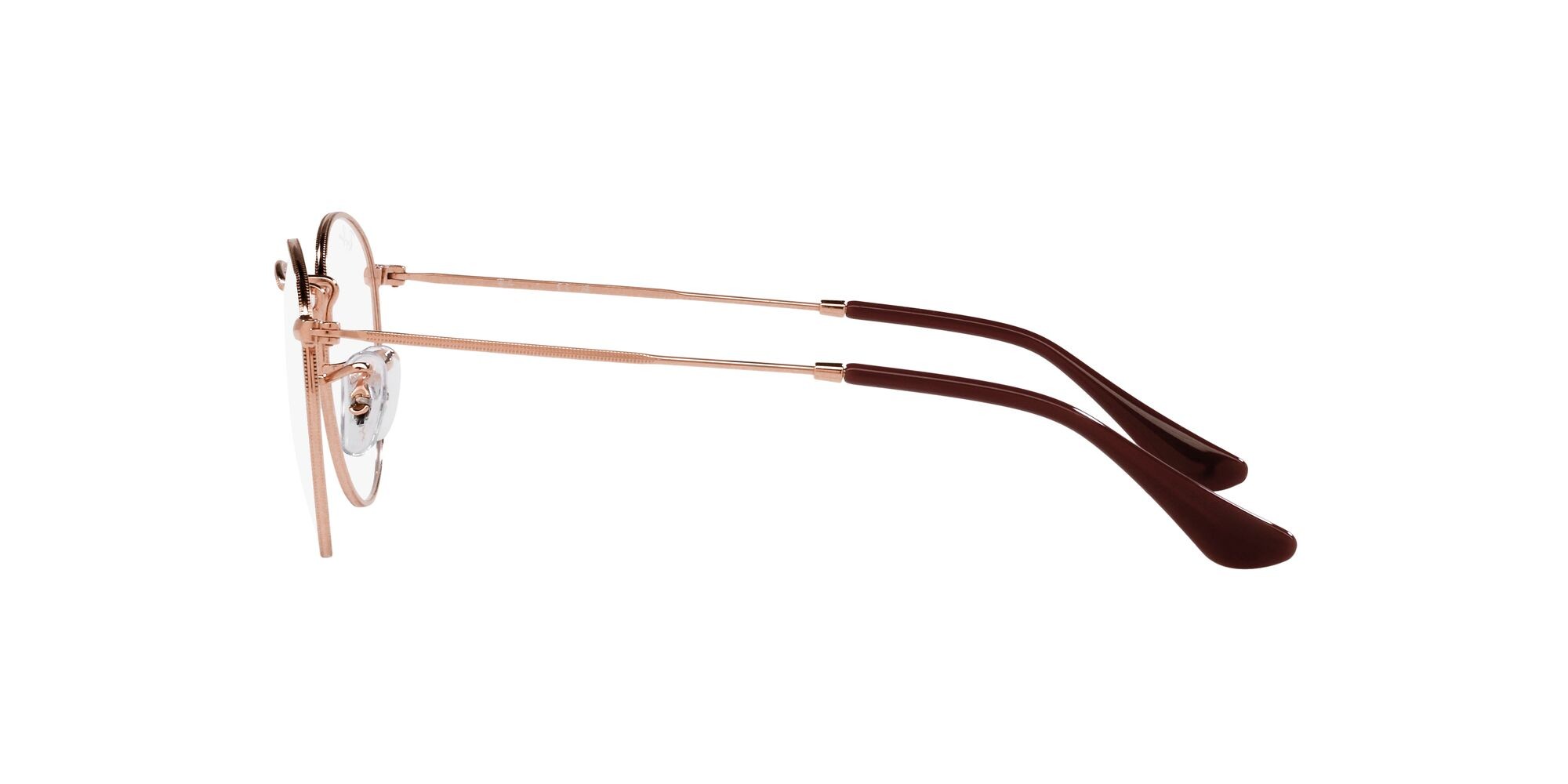 Brillen Ray-Ban Round Metal RX 3447V (3094) - RB 3447V 3094 farbe rose gold form rund gläser lente demo