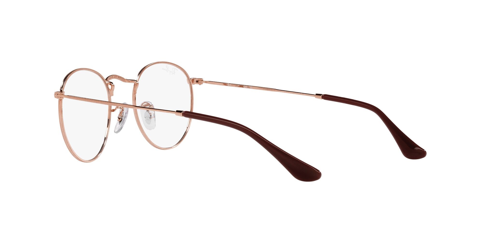 Brillen Ray-Ban Round Metal RX 3447V (3094) - RB 3447V 3094 farbe rose gold form rund gläser lente demo