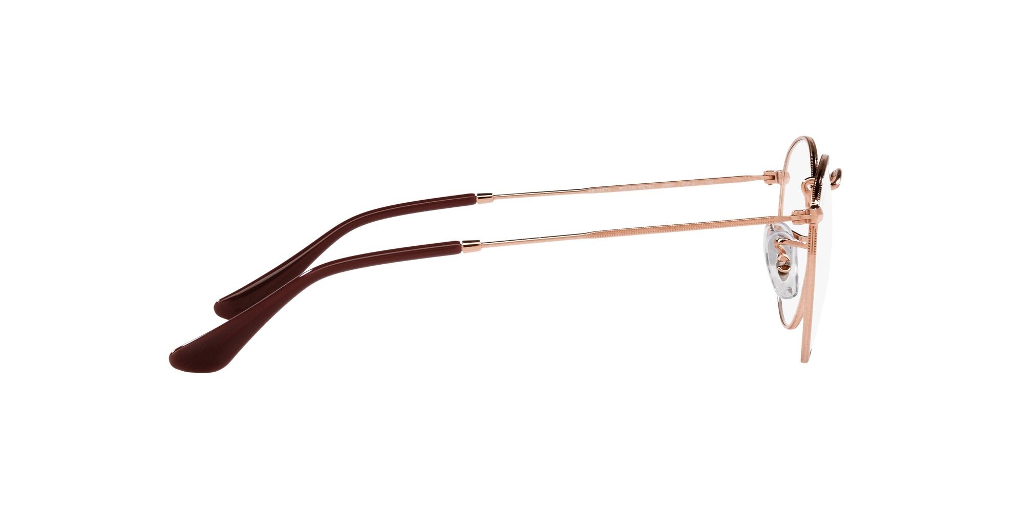 Brillen Ray-Ban Round Metal RX 3447V (3094) - RB 3447V 3094 farbe rose gold form rund gläser lente demo