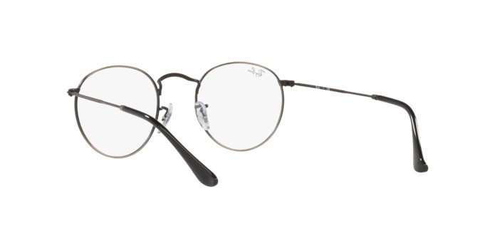 Eyeglasses Ray-Ban Round Metal RX 3447V (3118) - RB 3447V 3118 color antique gunmetal shape round lenses demo lens