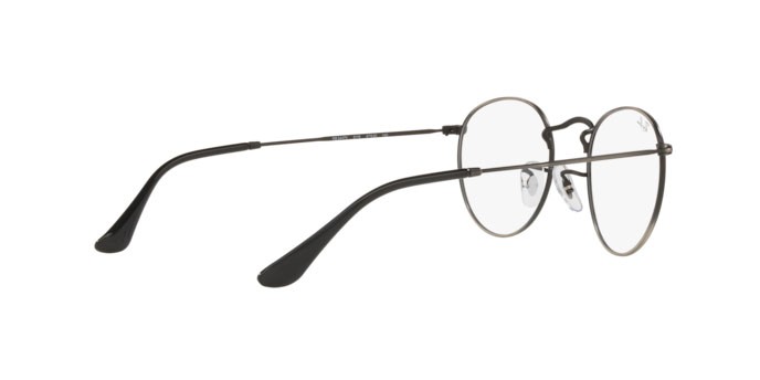 Eyeglasses Ray-Ban Round Metal RX 3447V (3118) - RB 3447V 3118 color antique gunmetal shape round lenses demo lens