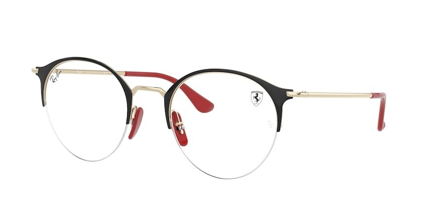 Brillen Ray-Ban Scuderia Ferrari Collection RX 3578VM (F061) - RB 3578VM F061 farbe black on arista form pantos gläser demo lens