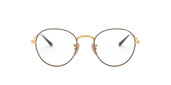 Occhiali da vista Ray-Ban David RX 3582V (2945) - RB 3582V 2945 colore gold on top havana forma pantos lenti demo lens