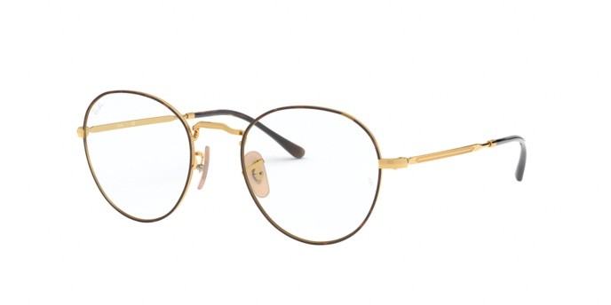 Occhiali da vista Ray-Ban David RX 3582V (2945) - RB 3582V 2945 colore gold on top havana forma pantos lenti demo lens
