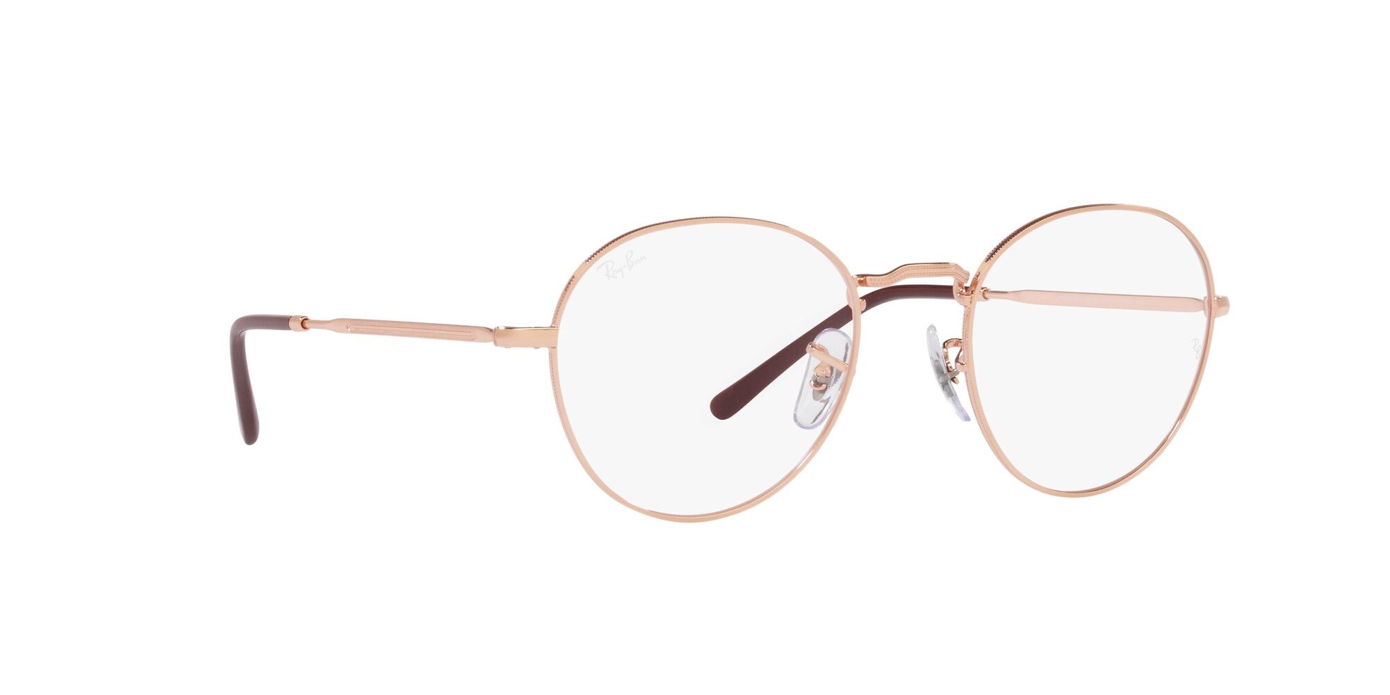 Occhiali da vista Ray-Ban David RX 3582V (3094) - RB 3582V 3094 colore rose gold forma pantos lenti lente demo