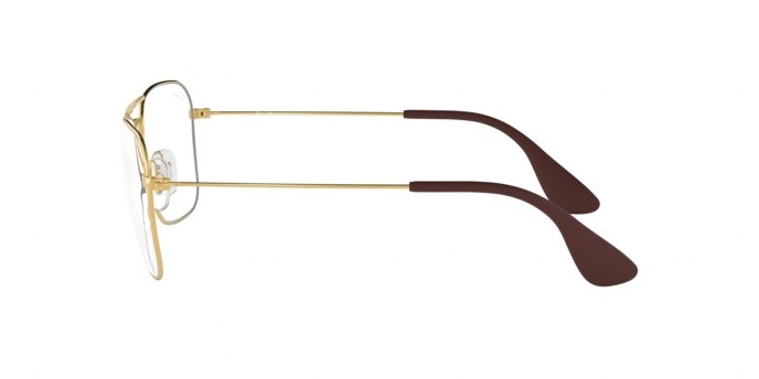 Brillen Ray-Ban RX 3610V (2500) - RB 3610V 2500 farbe gold form rechteckig gläser demo lens