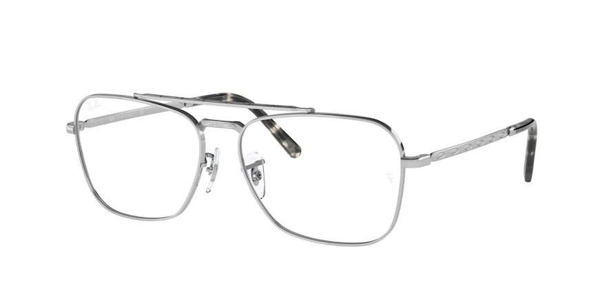 Eyeglasses Ray-Ban New Caravan RX 3636V (2501) - RB 3636V 2501 color silver shape square lenses demo lens
