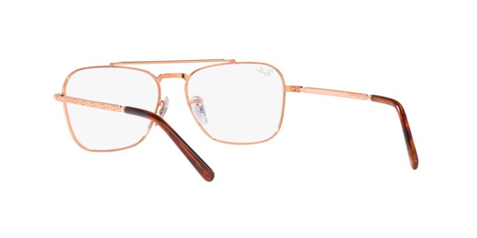 Brillen Ray-Ban New Caravan RX 3636V (3094) - RB 3636V 3094 farbe rose gold form quadratisch gläser demo lens