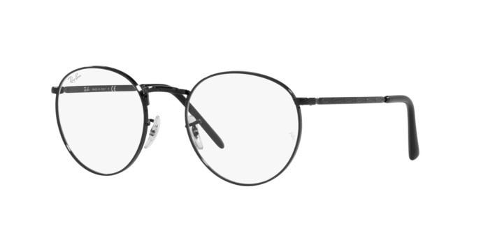 Brillen Ray-Ban New Round RX 3637V (2509) - RB 3637V 2509 farbe black form pantos gläser demo lens