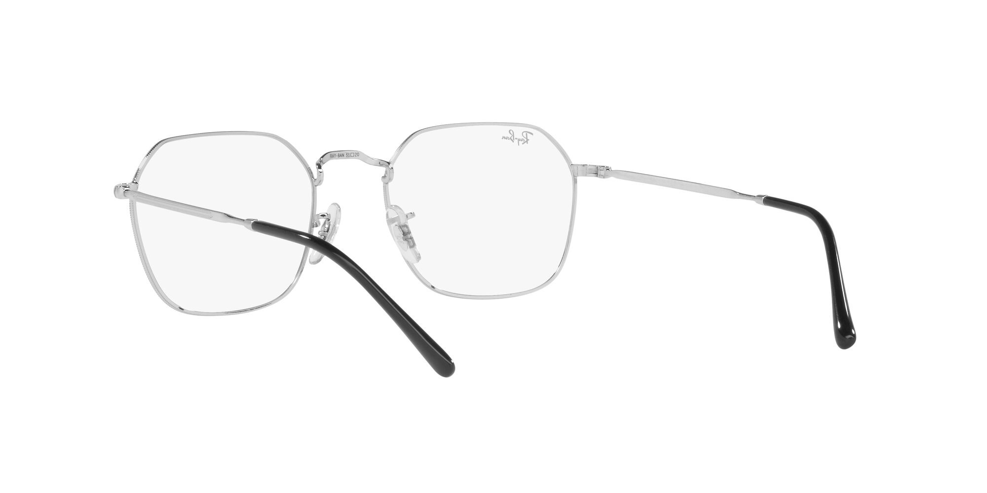 Eyeglasses Ray-Ban Jim RX 3694V (2501) - RB 3694V 2501 color argento shape irregular lenses lente demo