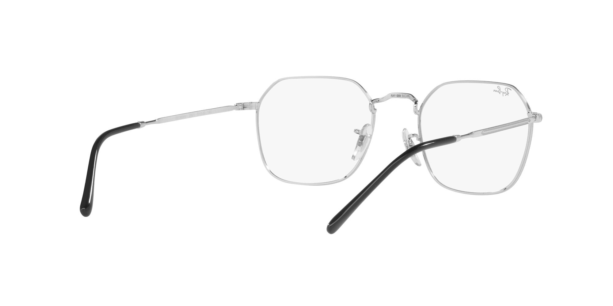 Eyeglasses Ray-Ban Jim RX 3694V (2501) - RB 3694V 2501 color argento shape irregular lenses lente demo