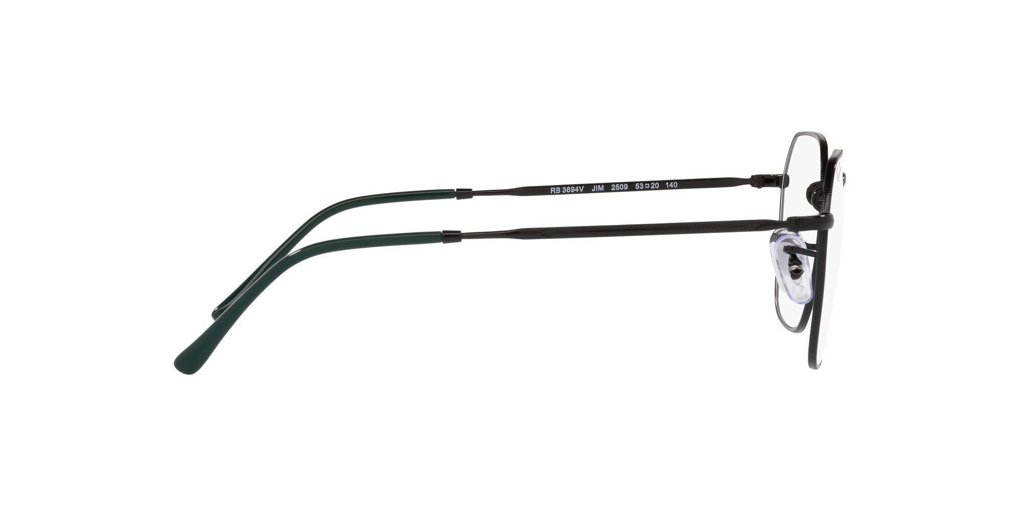 Eyeglasses Ray-Ban Jim RX 3694V (2509) - RB 3694V 2509 color nero shape irregular lenses lente demo