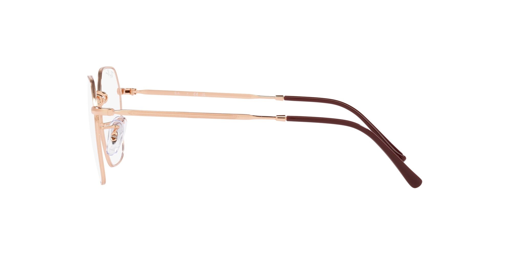 Eyeglasses Ray-Ban Jim RX 3694V (3094) - RB 3694V 3094 color rose gold shape irregular lenses lente demo